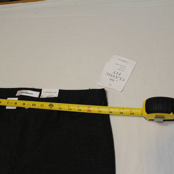 Croft & Barrow pants straight mid rise Stretch - Picture 6 of 8